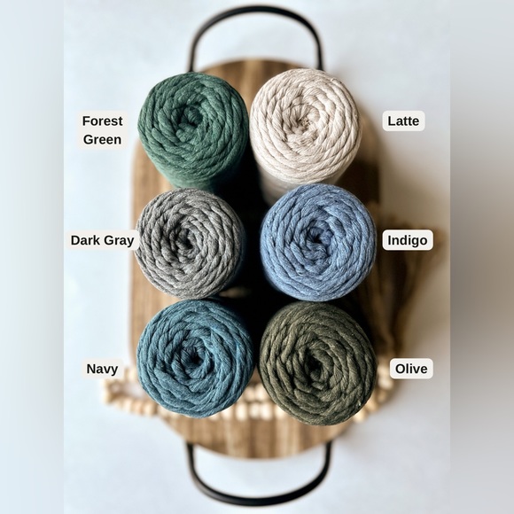 Macrame Tassel Keychain Clip with Keyring - Picture 6 of 7